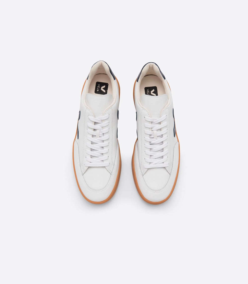 Veja Sneakers Dam - V-12 Läder - Vita - 487531-QWO